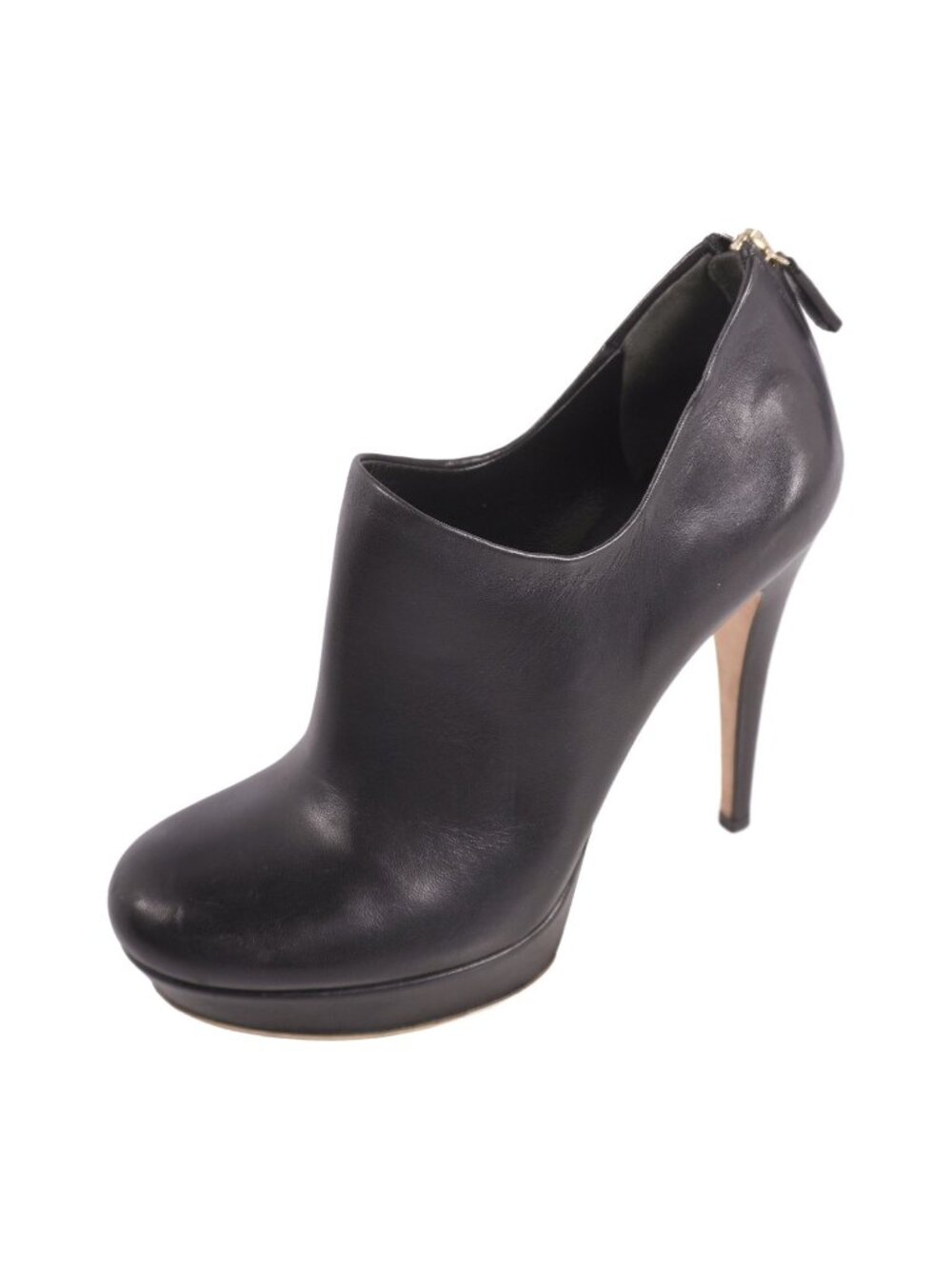 Gucci Boots Heels Shoes Leather Black